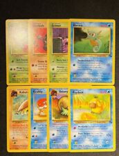 Pokémon 1999 Fossil Unlimited Complete 17-Card Common Set (EX) picture