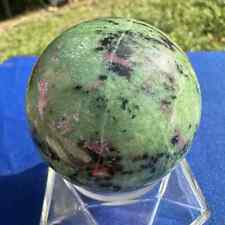 300g Natural Ruby Zoisite Quartz Sphere Crystal polished Ball Energy Healing picture
