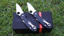 Spyderco Para 3 Maxamet Stonewashed Blade Black AWT Scales and MXG gear Clip NEW picture