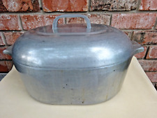 Vintage Magnalite Wagner Ware Sidney 4265-M 8 QT Roaster Pan W/ Lid Aluminum picture