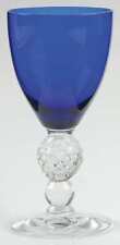 Morgantown Golf Ball Cobalt Blue  Wine Glass 405539 picture