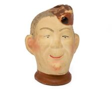 Vintage WWII US Army Soldier Chia Head Vase Planter Elmer the Doughboy c 1940 picture