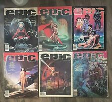 Marvel Epic Illustrated Magazine Lot of 11 Issues Fantasy Science Fiction VG picture