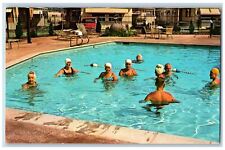 Escondido California CA Postcard Town And Country Club Park Swimming Pool c1960s picture