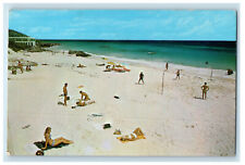 1973 Sun Bathing Scene, Elbow Beach Surf Club St.George's Bermuda Postcard picture