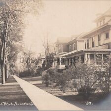 1908 RPPC Forest Avenue Greenwood Boulevard Evanston Cook County Illinois picture
