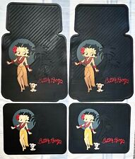 Betty Boop Set Of 4 Vintage Car Floor Mats, Aloha Grass Skirt 2003 picture
