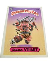VTG 1985 Savage Stuart #33b Topps Garbage Pail kids GPK series 1 sticker card SN picture