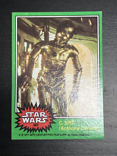 1977 Topps STAR WARS Anthony Daniels C-3PO Corrected Trading Card #207 EXCELLENT picture