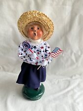 Byers Choice Patriotic Girl w/ Lollipop & Flag Labor ~ Memorial Day 4th of July picture