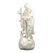 Blanc De Chine Statue Figurine Chinese Man On Tortoise Holding Gourd picture