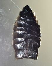 Authentic Modern Reproduction of Pre 1600 Pacific Northwest Obsidian Arrowhead picture