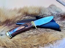 Buck 192 Vanguard Fixed Blade Knife - 420HC - Walnut Handle w/ Leather Sheath picture