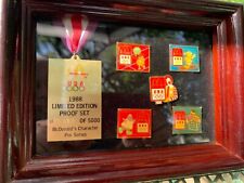 McDonalds Olympics 1988 Limited Edition Proof Set Pins 489 of 5000 picture