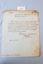 1796 Army Certificate France Revolution Robespierre Danton Marat  picture