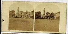 1880s Stereoview Photograph Turin Italy Place Saint-Charles Emmanuel Philibert picture