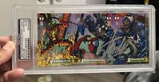 Signed Stan Lee Venom Trading Cards Vintage 3 Uncut Cards Marvel 1994 PSA picture