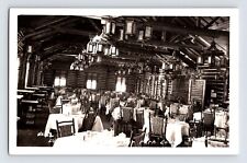 Postcard RPPC Jasper Park Canada Lodge Dining Room Alberta 1940s Unposted EKC picture