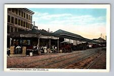 New Orleans LA-Louisiana, Famous French Market, Antique Vintage Postcard picture