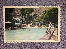 Swimming Pool The Desert Inn Palm Springs CA Linen Postcard picture