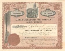 Lomax-Oklahoma Oil Co. - Oil Stocks and Bonds picture