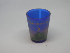 Shot Glass - Washington DC  nighttime over the White House - Blue - glass picture