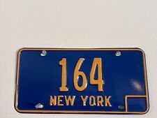 Vintage New York 1966-67 License Plate Low #164 For Vintage Car Or Wall Display picture
