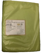 Sears Solid Lime Green Perma-Prest Muslin FULL FITTED Sheet New,MatesAvailSEP’ly picture