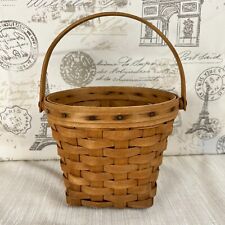 1987 Longaberger 7 inch Measuring Basket with swing handle 7 1/2 x 6 1/2 picture