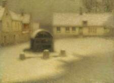 Oil painting Henri-Eugene-Le-Sidaner-The-Snow impression landscape handmade art picture