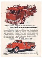 1957 Mack Trucks Ad: Mack Fire Apparatus - Fire Pumpers, Ladder Trucks picture