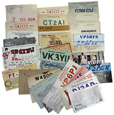 QSL Cards International lot of 39 1960's Canada Africa England Central America picture