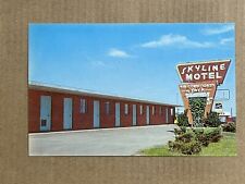 Postcard Muskogee Oklahoma Skyline Motel Vintage Roadside OK PC picture