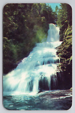 Dingmans Falls at Dingmans Ferry Pocono Mountains of Pennsylvania Postcard 2962 picture