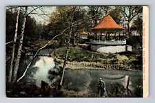 Excelsior Springs MO-Missouri, River Scene, Regent Park, Vintage c1908 Postcard picture