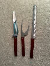 VTG Japanese Vernco Hand Honed Meat Knife Select-A-Slicer Claw Fork Cutting Set picture