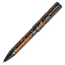 Conklin Endura Deco Crest Orange & Gunmetal Ballpoint Pen  New In Box picture