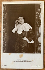 ASTA NIELSEN Silent Film Star Vintage Postcard RPPC 1920s Unposted, Unwritten picture