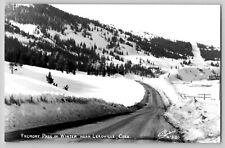 Fremont Pass in Winter Leadville CO Colorado RPPC Sanborn Photo Postcard W-1186 picture