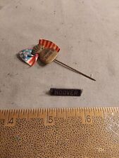 1896 William McKinley Sound Money Stickpin w Hoover Tin Pin picture