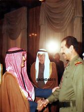 Iraq. Reprinted photo of Saddam in an official meeting from arab countries. AJJ1 picture