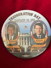 Inauguration Day Bill Clinton Al Gore Jan 1993 Pinback Button POTUS VPOTUS 3