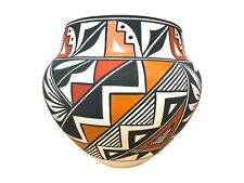 Native American Pottery Acoma Handmade Stunning Work Beautiful Vase Loretta Joe picture