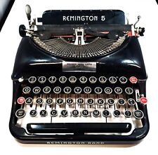 Vintage Remington Rand Deluxe Model 5 1940's Typewriter - Not Tested picture