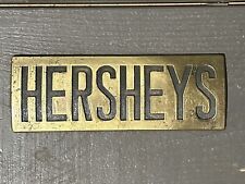 SOLID BRASS ADVERTISING HERSHEY'S CANDY BAR PAPERWEIGHT picture