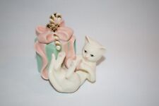 VTG Lenox Playful Kitty with Christmas Gift Figurine picture