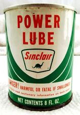 Vintage Sinclair Power Lube 8 Oz. Can Full picture