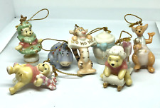 Lenox Hundred Acre Wood Winnie The Pooh Christmas Ornaments Set of 7 picture