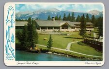 Jasper, Alberta - CANADA - Jasper Park Lodge - 1957 Unposted Postcard PC Vintage picture