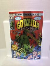 GODZILLA KING OF THE MONSTERS #1 MARVEL TOHO 1977 FOIL VARIANT 2024 FACSIMILE picture